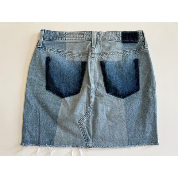 AG Adriano Goldschmied Jeans The Sandy Colorblock Patchwork Mini Skit Size 29 - Picture 6 of 12